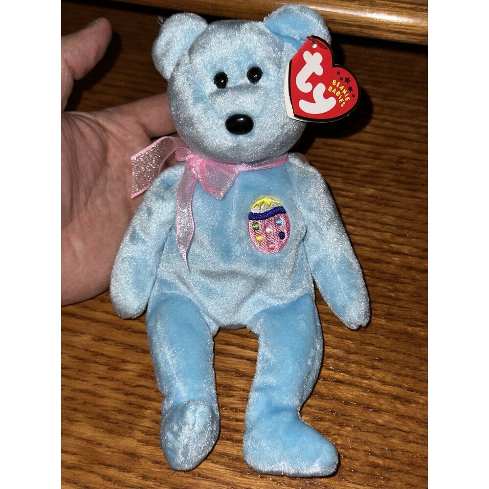 TY Beanie Baby - EGGS II the Easter Bear (8.5 inch) - Retired Stuffed Animal Toy